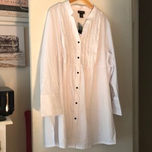 Lane Bryant Size 26/28 White Button Down